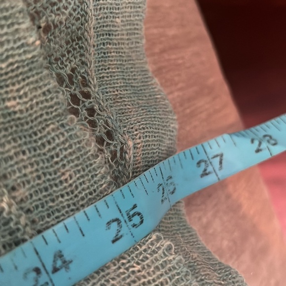 😊😊 NWOT Free People XS oversized sea green light knit sweater 😊😊 - Picture 9 of 10